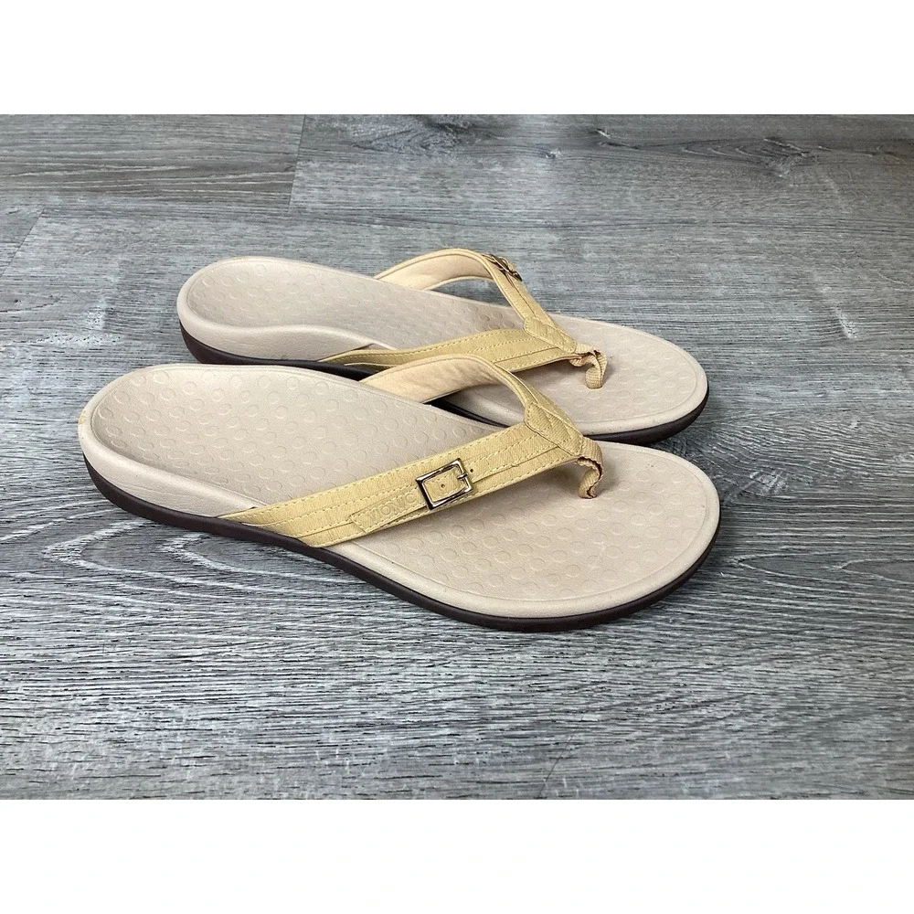 Vionic Patty Yellow Flip Flop Sandals Womens Size 11 TVW5409